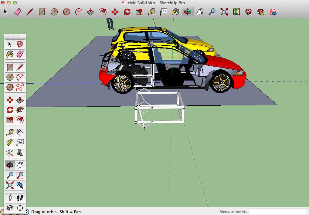 EG Civic Hatch V6 Swap Mid Engine